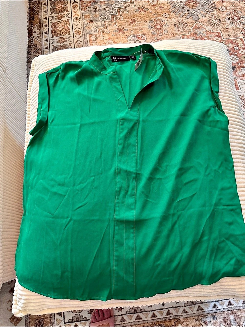 NY&C Green Blouse Size XXL NWT